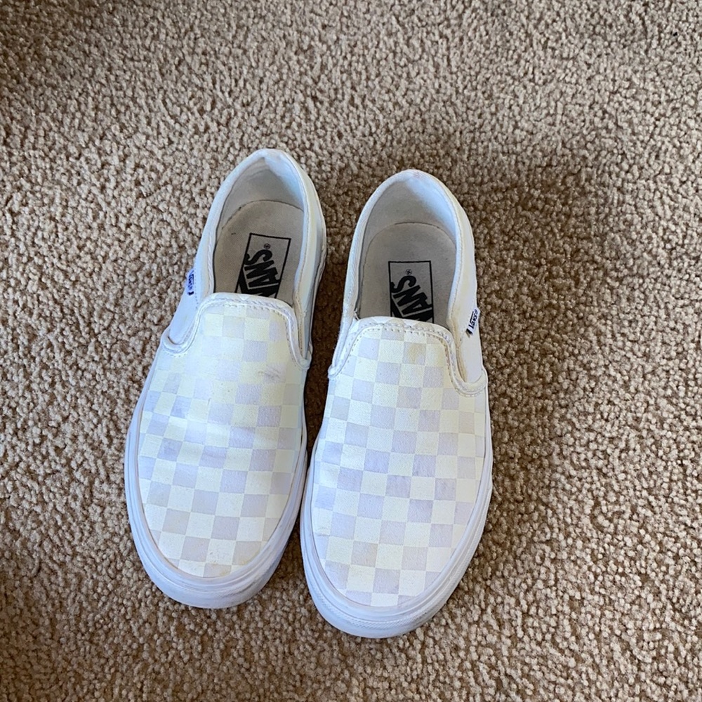 White checkered vans